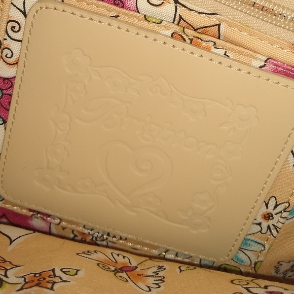 Brighton straw bag with pink trim and handals. - Picture 9 of 10